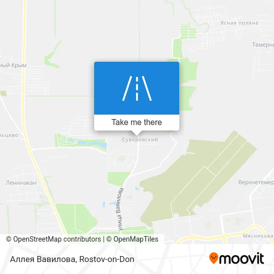 Аллея Вавилова map