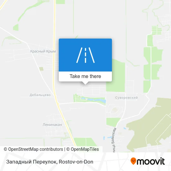 Западный Переулок map