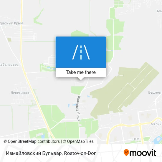 Измайловский Бульвар map