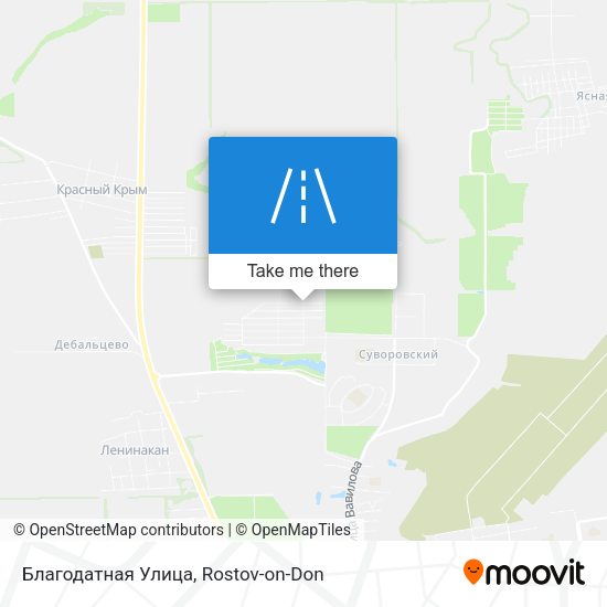 Благодатная Улица map