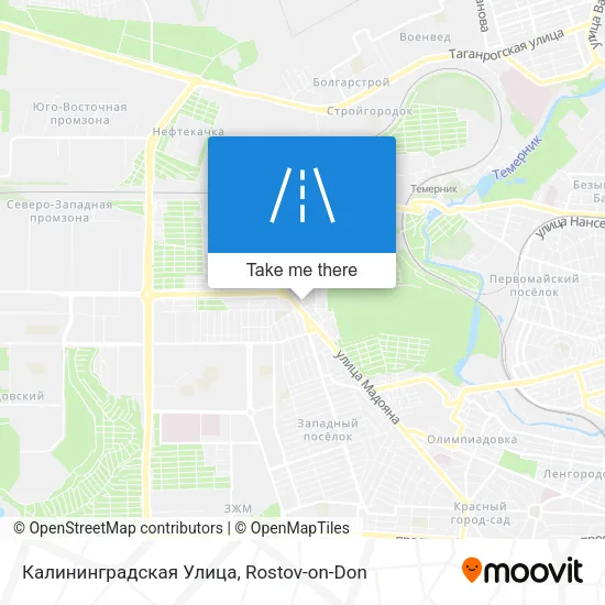 Калининградская Улица map