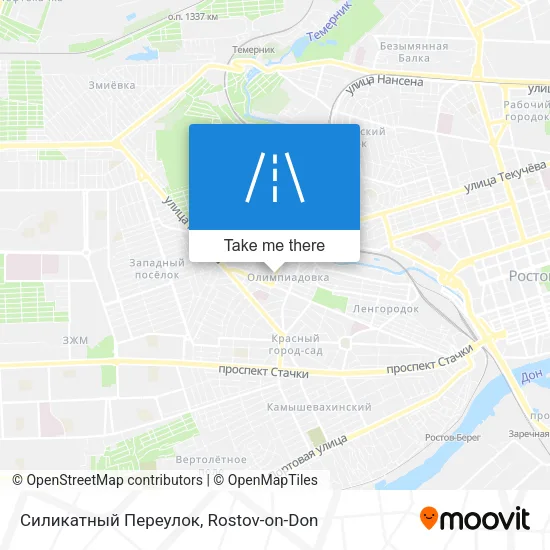 Силикатный Переулок map