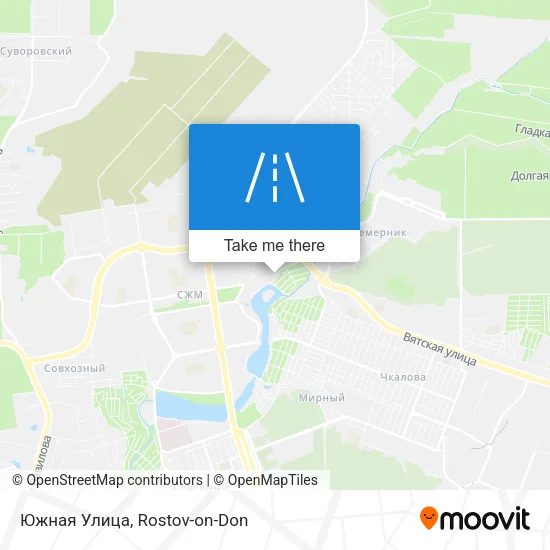 Южная Улица map