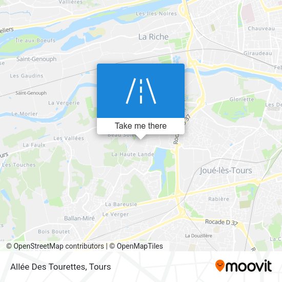 Allée Des Tourettes map