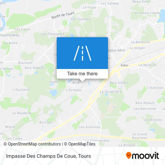 Impasse Des Champs De Coue map