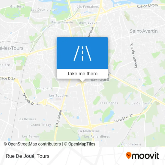 Rue De Joué map