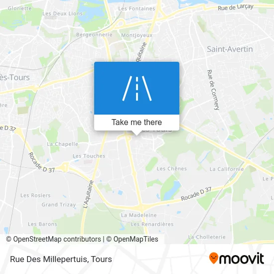 Rue Des Millepertuis map