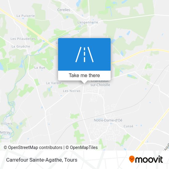 Carrefour Sainte-Agathe map