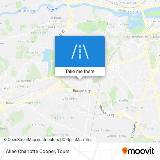 Allée Charlotte Cooper map