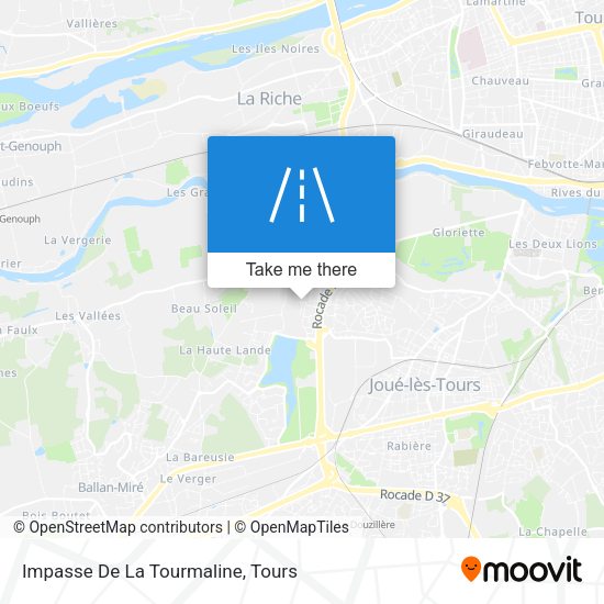 Impasse De La Tourmaline map