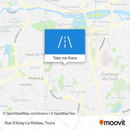 Rue D'Azay-Le-Rideau map