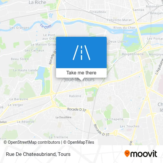 Rue De Chateaubriand map