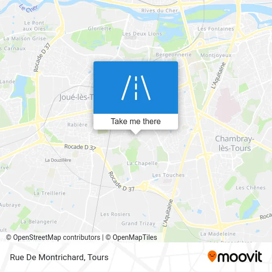 Rue De Montrichard map