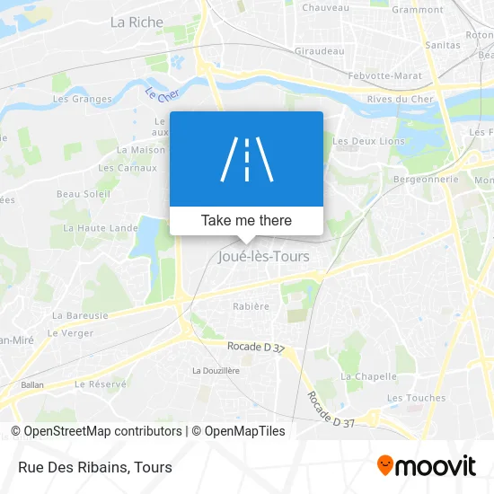 Rue Des Ribains map