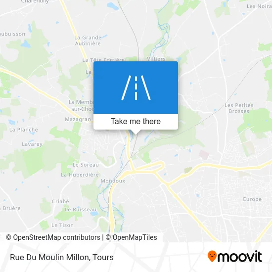 Rue Du Moulin Millon map