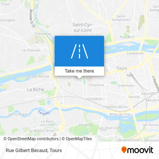 Rue Gilbert Bécaud map