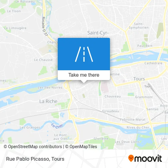 Rue Pablo Picasso map