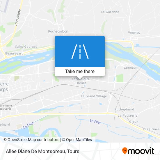 Allée Diane De Montsoreau map