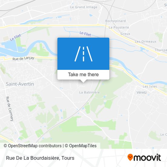 Rue De La Bourdaisière map