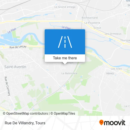 Rue De Villandry map