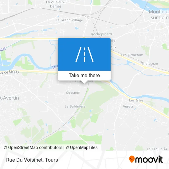 Rue Du Voisinet map