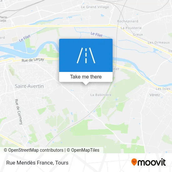 Rue Mendès France map