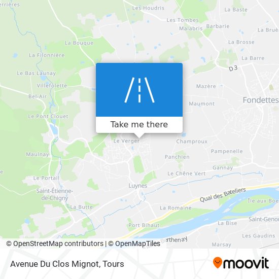 Avenue Du Clos Mignot map