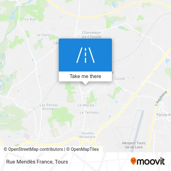 Rue Mendès France map