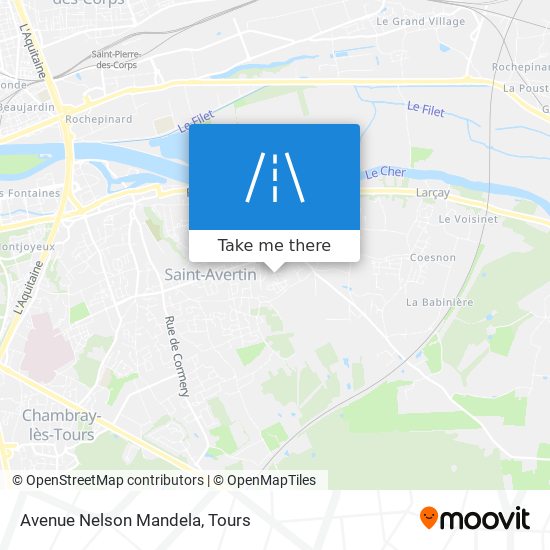 Mapa Avenue Nelson Mandela
