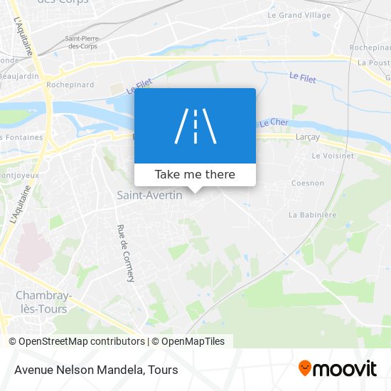 Avenue Nelson Mandela map