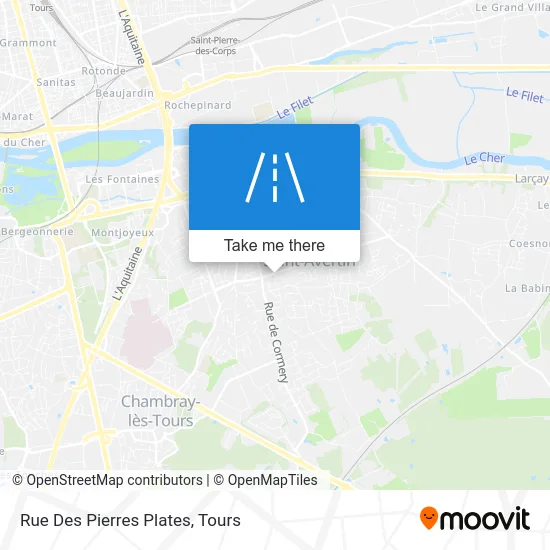 Rue Des Pierres Plates map