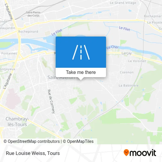 Rue Louise Weiss map