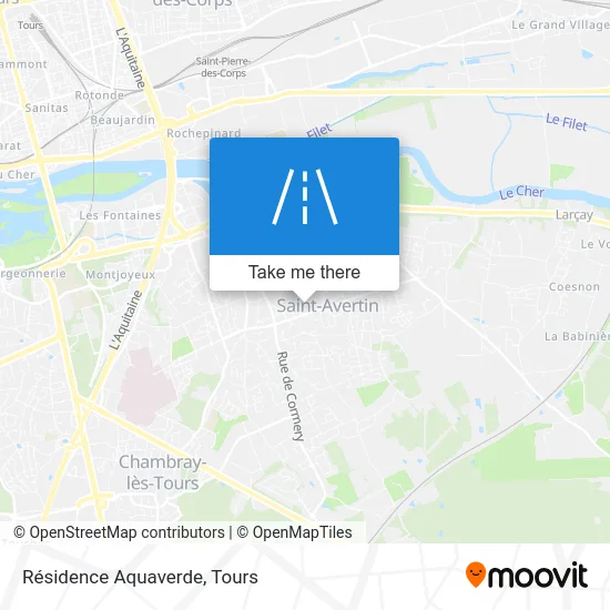 Résidence Aquaverde map