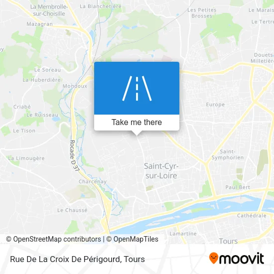 Rue De La Croix De Périgourd map