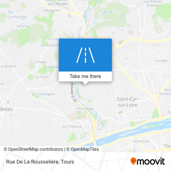 Rue De La Rousselière map