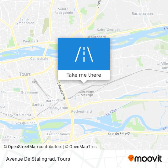 Mapa Avenue De Stalingrad