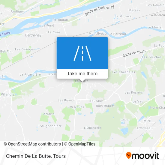 Chemin De La Butte map