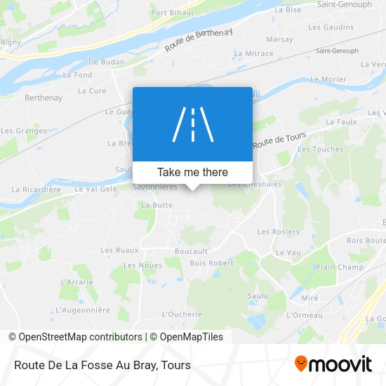Route De La Fosse Au Bray map