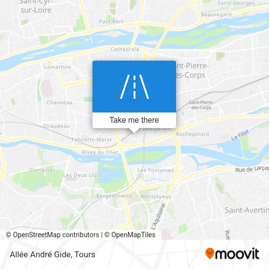 Allée André Gide map