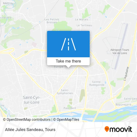 Allée Jules Sandeau map