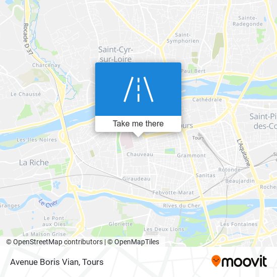 Avenue Boris Vian map