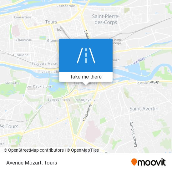 Avenue Mozart map