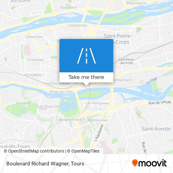 Mapa Boulevard Richard Wagner