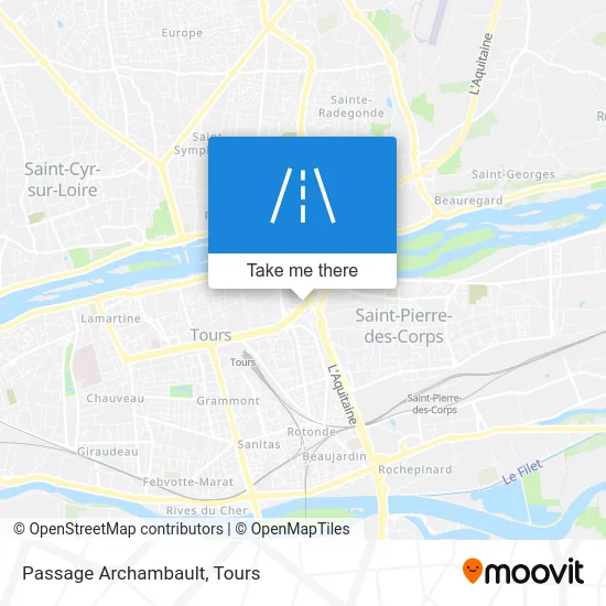 Passage Archambault map