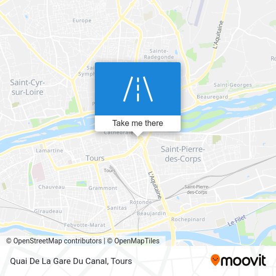 Quai De La Gare Du Canal map