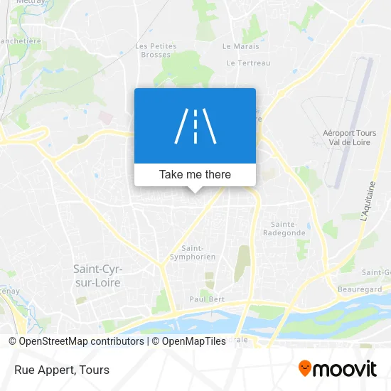 Rue Appert map