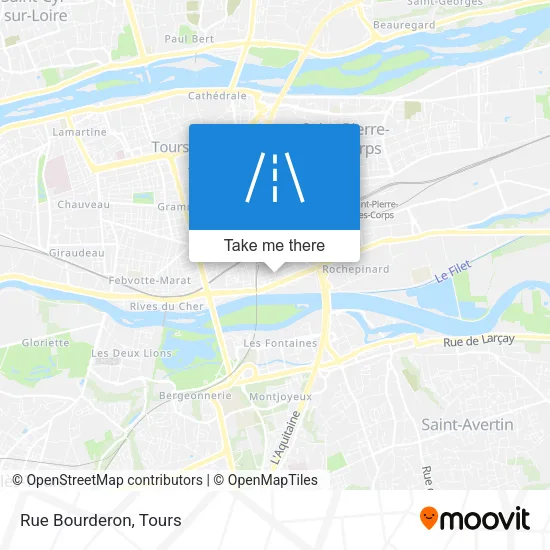 Rue Bourderon map