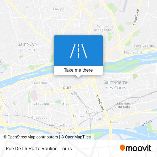 Rue De La Porte Rouline map