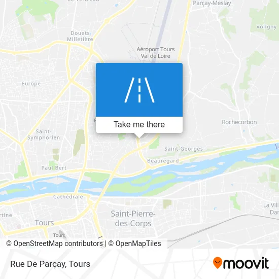 Rue De Parçay map