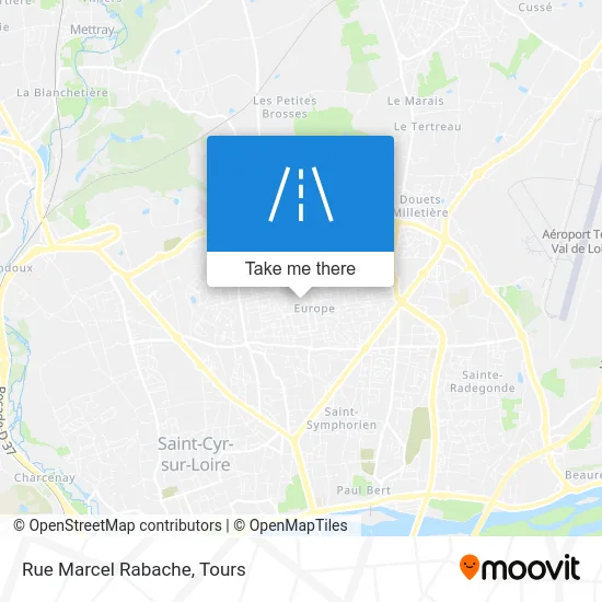 Rue Marcel Rabache map